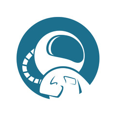 Astronaut logo icon design © Owex