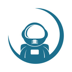 Astronaut logo icon design