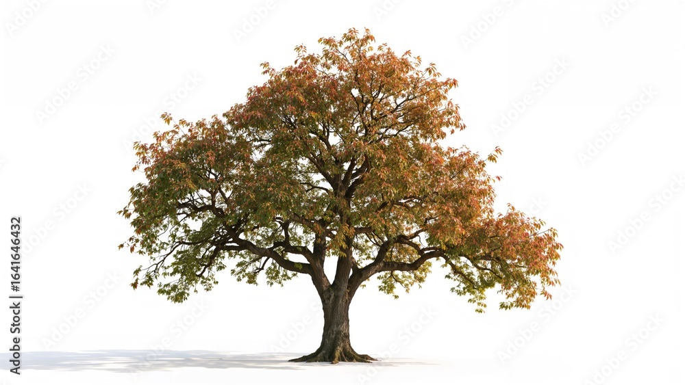 Poster isolated mountain maple tree with transparent background