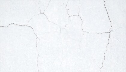 Obraz premium Cracked white painted wall