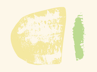 Vector rustic zucchini stamp illustration with vintage texture, minimal vegetable silhouette for botanical, eco, and kitchen art projects.