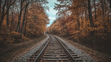 Fototapeta premium Rail line ending abruptly