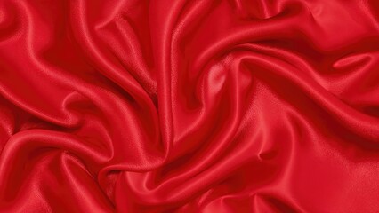 Obraz premium Deep scarlet undulating cloth surface design