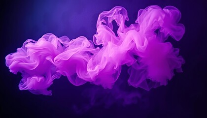 Purple and pink ethereal smoke swirling against a dark wall, Halloween backdrop, scene, fantasy