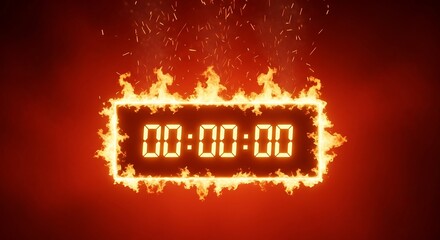 Ignite your projects with a fiery countdown timer, a dynamic visual for urgent alerts, event starts, or intense action sequences that demand attention and create excitement.