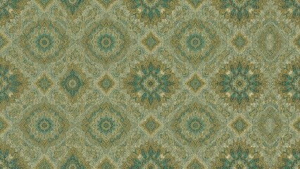 Pattern with repeating geometric decorations