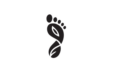 Foot print logo design