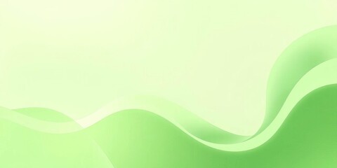 Subtle, flowing pastel green shapes evoke natural serenity, tone, environment