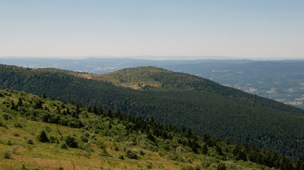 Panorama sur les monts du Livradois Forez