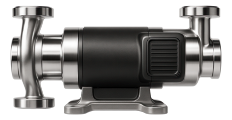 Inline surface pump with a compact design for HVAC systems in commercial buildings.