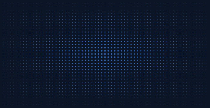 Abstract background with halftone dot pattern. Modern background vector illustration with half tone dots pattern. Futuristic tech style wallpaper or background with blue dot pattern. 