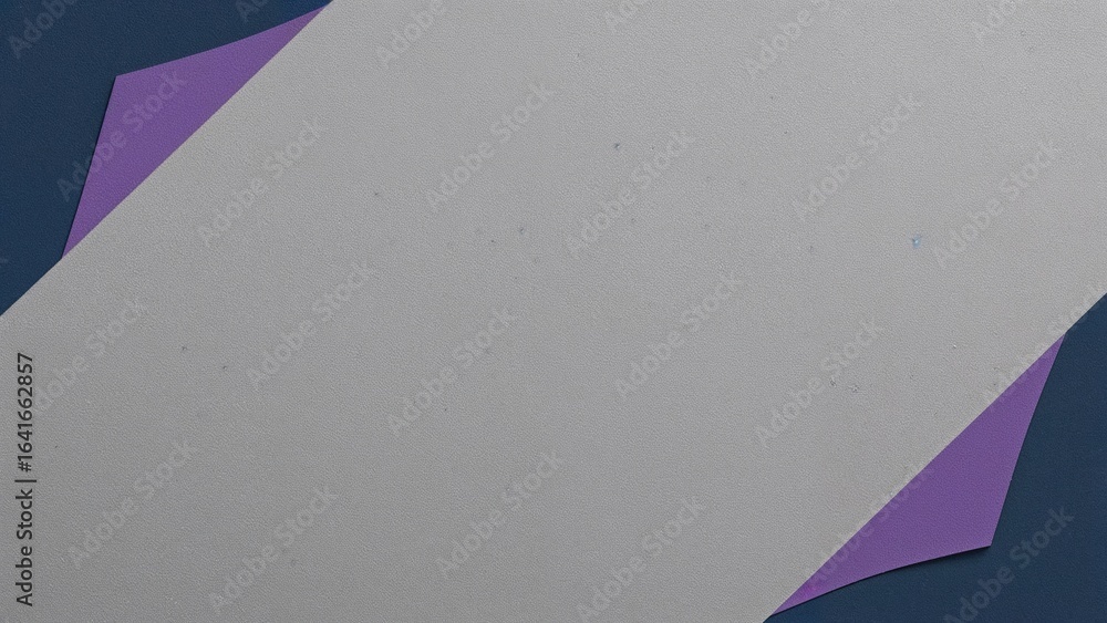 Poster background texture of gray craft paper highlighted by purple and navy borders. retro abstract cardbo