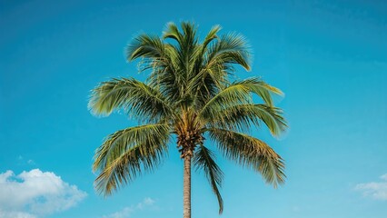 Sunny Day Featuring a Leafy Tropical Plant