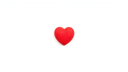 Fototapeta premium Medical concept with red heart and stethoscope on white background