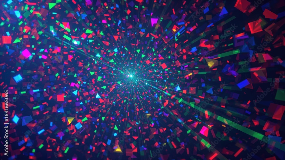 Aufkleber vivid laser light display forming a geometric pattern suitable for digital backgrounds and surface d