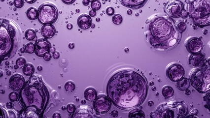 Spherical bubbles gathered into diverse patterns alongside scattered ones on a shaded background, creating a mysterious and scientific atmosphere.