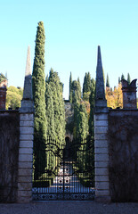 Entrance Gate of the Giardino Giusti, a Renaissance Garden in Verona, Italy
