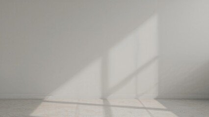 Minimalistic room design with a plain gray wall.