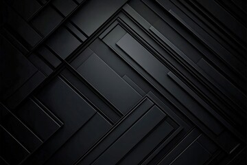 Generating Elegant Modern Black Geometric Abstract 3D Background