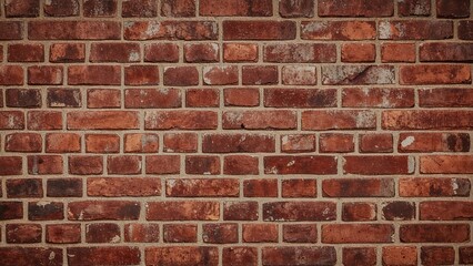 Fototapeta premium Red brick surface used as a background texture