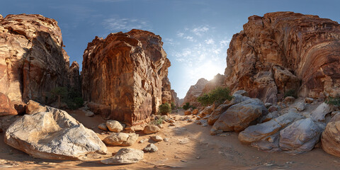 HDRI red rock canyon