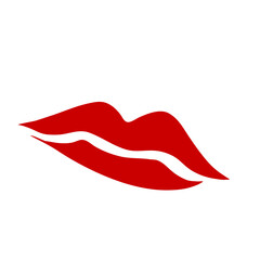 Lips kiss doodle