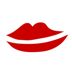 Lips kiss doodle