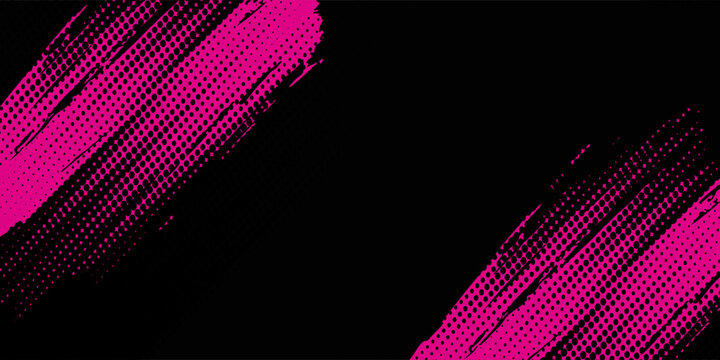 black pink brush pattern car sticker banner sporty abstract line pink black color combination grunge brush pattern modern motorsport racing design