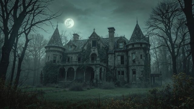 Neglected manor deep within the forest