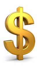 Gold dollar sign