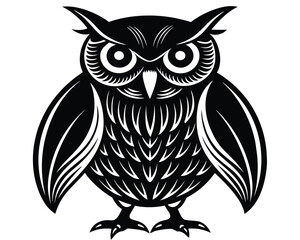 Fototapeta premium Owl Silhouette