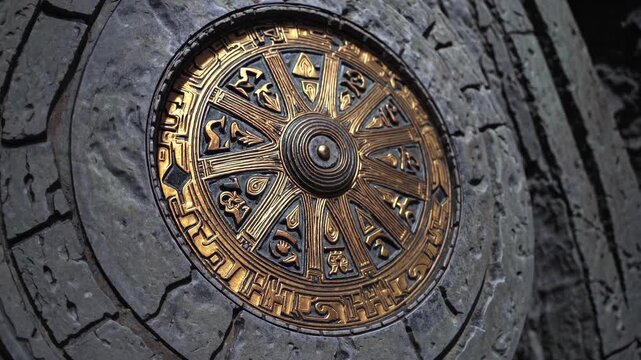 Closeup of Ceremonial Time Wheel