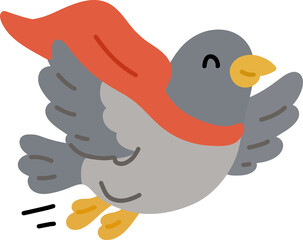 Hero Pigeon Flying Over City