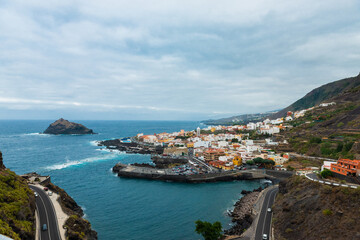 Aerial view of Garachico in Tenerife, Canary Islands