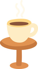 Coffee Cup on Small Table