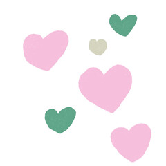 Heart love symbol on white background