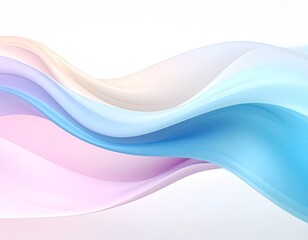 Fototapeta premium Abstract Fluid Wave with Soft Color Transitions