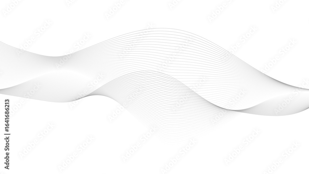 Poster abstract vector background with black wavy lines. stylized line art background. vector illustration 