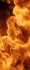 Abstract Flames with Vibrant Colors and Dynamic Movement