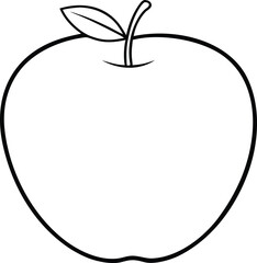 apple line art vector