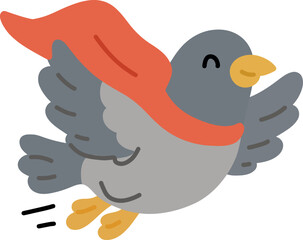 Hero Pigeon Flying Over City