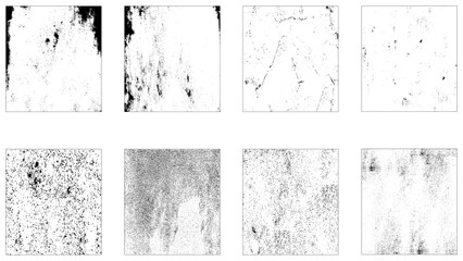 Dirty borders collection on white background. Design elements for banner, Dirt. Dry land. Wooden texture. Vintage. Grunge backgrounds collection
