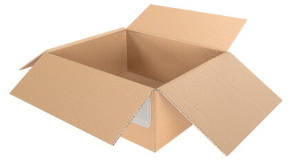 open cardboard box
