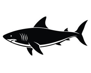 Naklejka premium Shark Silhouette