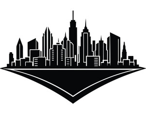 Fototapeta premium Skyline Silhouette