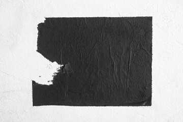 Black poster without inscriptions. Blank. Template. Mockup