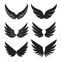 wings logo vector art