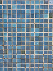 blue mosaic tiles