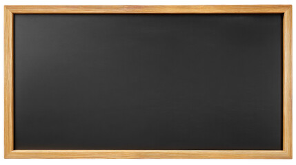 Blackboard Display: A simple yet effective presentation, showcasing a classic black board in a wooden frame, ready for text or drawing with a smooth matte finish.