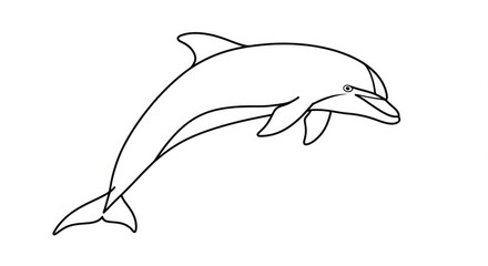 Playful dolphin leaping gracefully through clear blue ocean waters, a symbol of freedom and joy